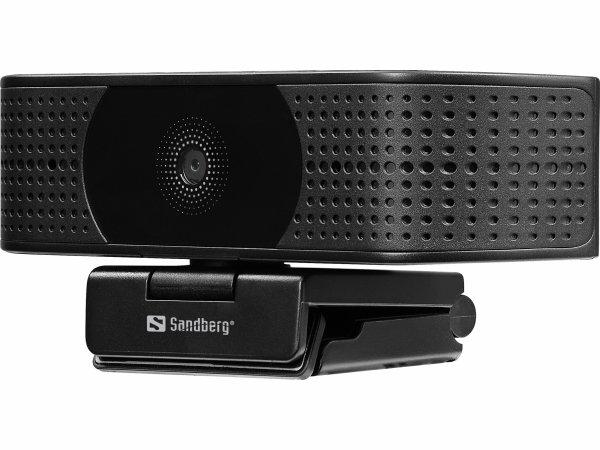 Sandberg USB Webcam Pro Elite 4K UHD 3840 x 2160 Webkamera Fortrdet
