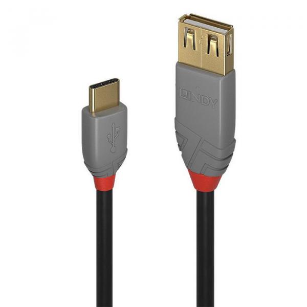 Cable Lindy USB 2.0  Adap Anthra Line 0,15m