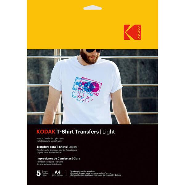KODAK T-Shirt Transfers Light A4 x5 tekstiilisiirtopaperi