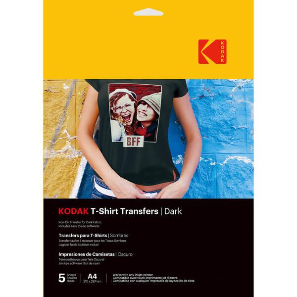 KODAK T-Shirt Transfers Dark A4 x5 tekstiilisiirtopaperi
