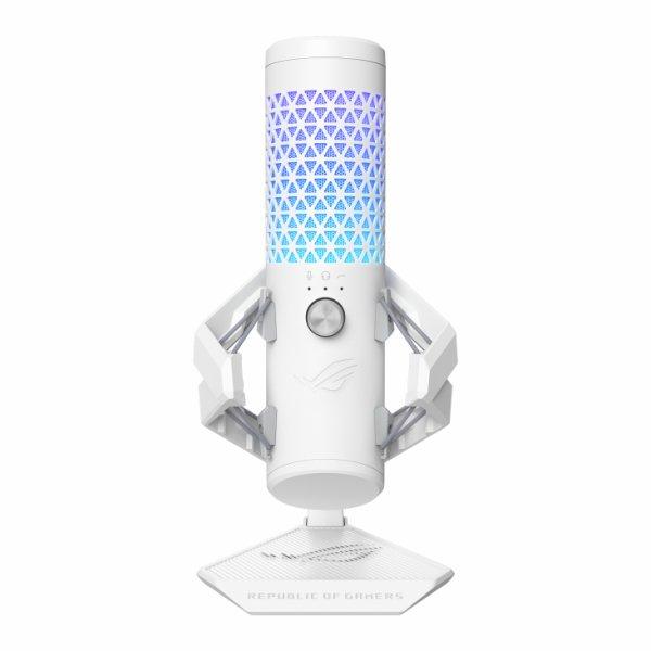 ASUS ROG CARNYX Professional Cardioid Condenser USB Gaming Microphone with RGB - Moonlight White