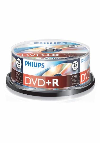 Philips DR4S6B25F - 25 x DVD+R - 4.7 GB ( 120min ) 16x - spindle