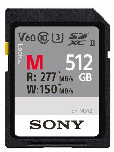 Sony SF-M Series SF-M512 SDXC UHS-II Memory Card 512GB 277MB/s
