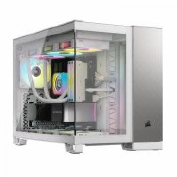 Case Corsair 2500X M-ATX TG White/Satin Gray Alloy