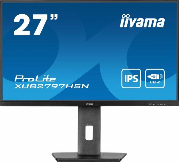 iiyama ProLite XUB2797HSN-B1 27 1920 x 1080 (Full HD) HDMI DisplayPort 100Hz Pivot Skrm