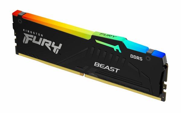 Kingston 16GB (1x16GB) DDR5 6000MHz CL36 FURY Beast RGB EXPO