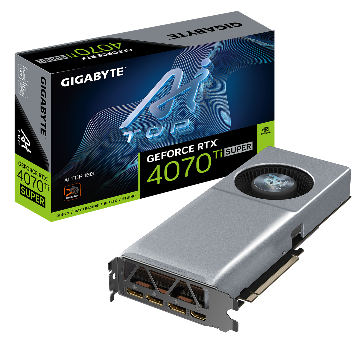 GIGA VGA 16GB RTX4070Ti SUPER AI TOP 16G 3xDP/HDMI GeForce RTX 4070 Ti SUPER EAGLE OC-ICE 16G