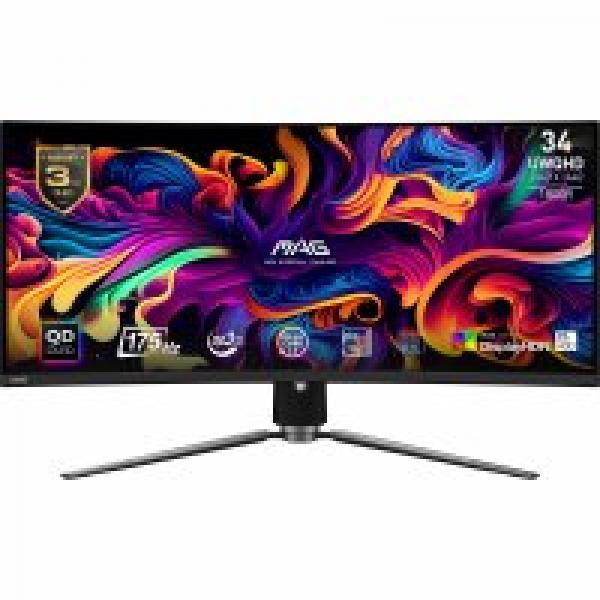 MSI MAG 341CQP QD-OLED 34.2 3440 x 1440 (UltraWide) HDMI DisplayPort USB-C 175Hz