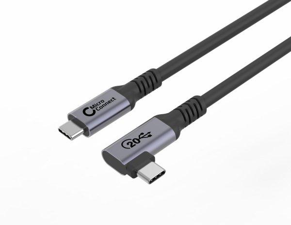 MicroConnect USB 3.2 Gen 2x2 USB Type-C kabel 4m Sort