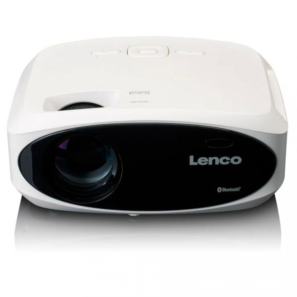 Lenco LPJ-900WH Full HD -projektori, 250 lumenia, 510 cm projektio, valkoinen