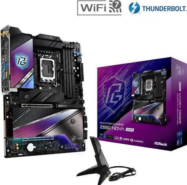 ASRock Z890 Nova WiFi Mainboard, Sockel LGA 1851, Intel Z890, ATX, DDR5