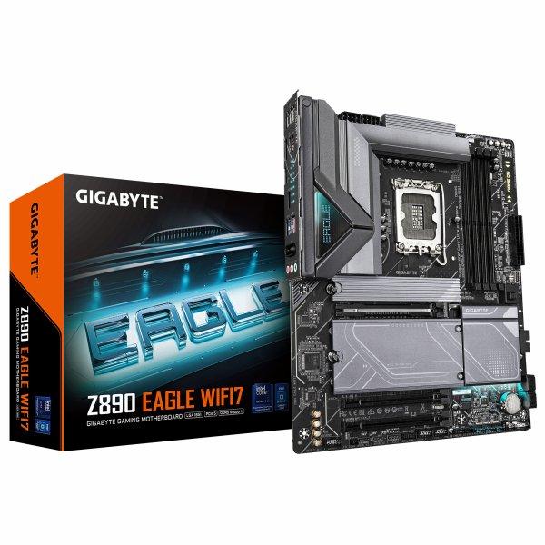 GIGABYTE Z890 Eagle WiFi7 Mainboard, Sockel LGA 1851, Intel Z890, ATX, DDR5