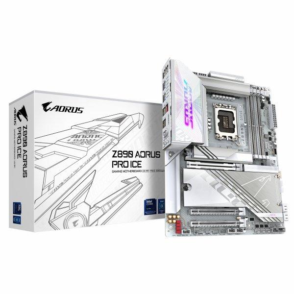 GIGABYTE Z890 AORUS Pro ICE Mainboard, Sockel LGA 1851, Intel Z890, ATX, DDR5