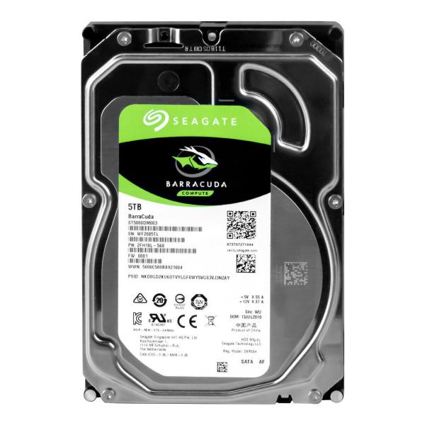 Seagate Barracuda ST5000DM003 5TB SATA 5400rpm - FACTORY REFURBISHED - Tehdaskunnostettu, 1 vuoden takuu