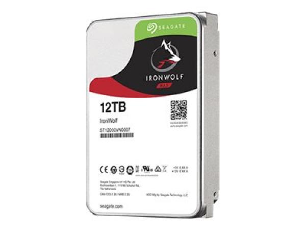 Seagate IronWolf Harddisk ST12000VN0007 12TB 3.5" SATA-600 7200rpm FACTORY REFURBISHED - Tehdaskunnostettu, 1 vuoden takuu