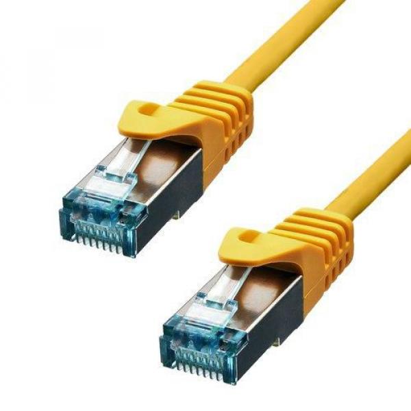 ProXtend CAT6A S/FTP CU LSZH Ethernet Cable Yellow 0,5m / 50cm