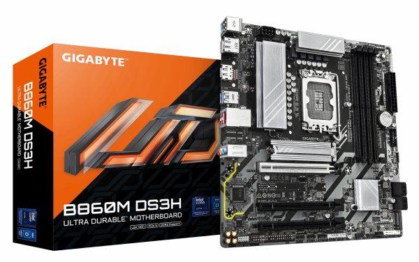 GIGABYTE B860M DS3H Mainboard, Sockel 1851, Intel B860, mATX, DDR5