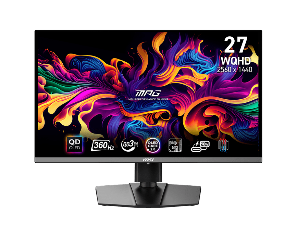 MSI 27" MPG 271QRX QD-OLED | 2560x1600 | OLED | 0,03ms | 360Hz | 3vuotta