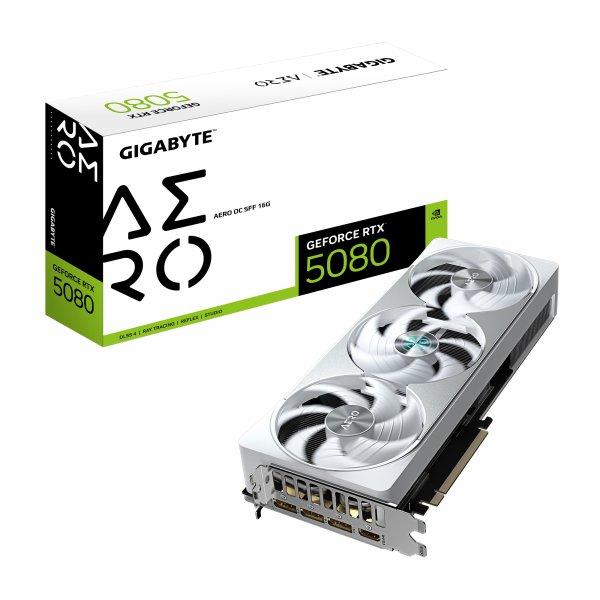 Gigabyte GeForce RTX 5080 Aero OC SFF 16G, 16384 MB GDDR7