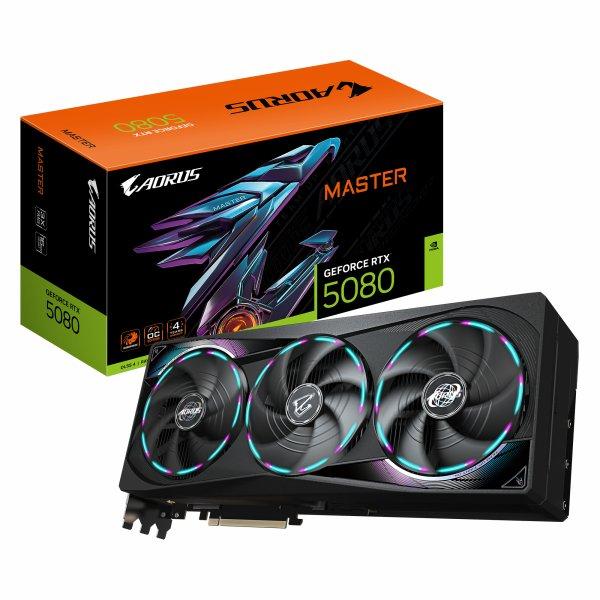 Gigabyte Aorus GeForce RTX 5080 Master 16G, 16384 MB GDDR7