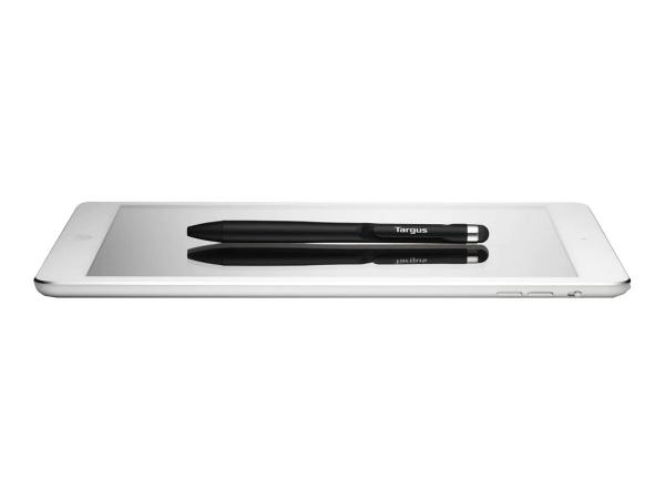 Targus Antimicrobial 2-in-1 Stylus Pen For Smartphones and Touchscreens - Black