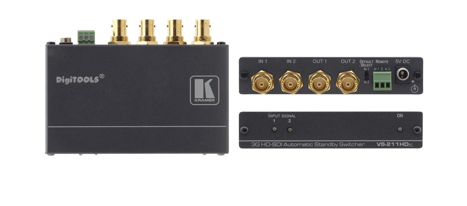 KRAMER VS-211HDXL 2X1:2 3G HD-SDI AUTOMATIC STANDBY SWITCHER
