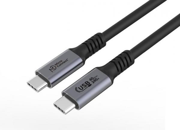 MicroConnect USB-C -kaapeli 3 m, 240 W, 40 Gbps, USB4 Gen 3x2