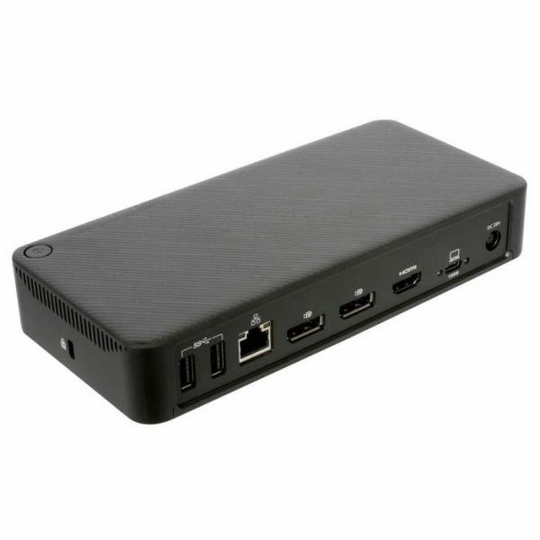 Targus USB4, kolmoisvideotelakointiasema, 100 W, USB-C, 2.5G Ethernet, musta
