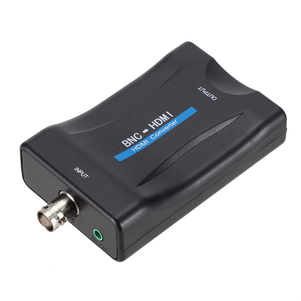 BNC signal - HDMI muunnin, muuntaa kuvan analogisesta BNC-signaalista digitaaliseksi HDMI-signaaliksi.