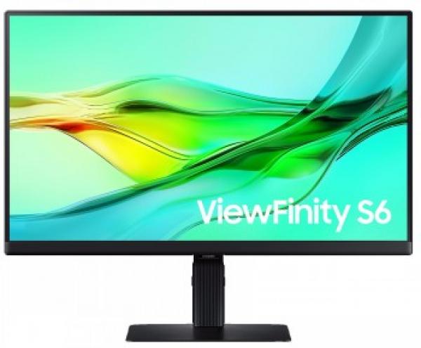 SAMSUNG VIEWFINITY S24D604U 24" 16:9 2560X1440 IPS, 5MS, 350NITS, 100HZ, HDR10, SRGB 99%, HAS/SWIVEL/PIVOT/TILT, HDMI/DP/USB-C (90W),LAN,DP OUT(DAISY CHAIN), USB3 HUB, KVM SWITCH, VESA 100, USB-C & HDMI CABLE IN BOX_
