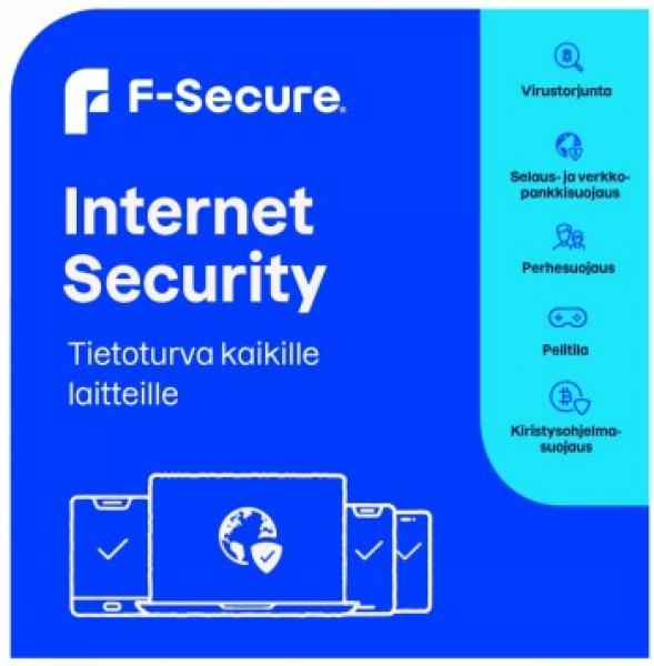 F-SECURE INTERNET SECURITY FOR ALL DEVICES 2 YEARS 7 DEVICES E-KEY