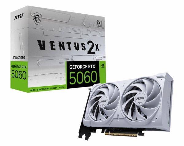 GK MSI GeForce 5060 8GB VENTUS 2X OC WHITE