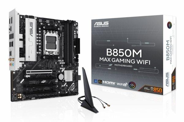 ASUS B850M MAX GAMING WIFI mATX, B850, AM5, DDR5