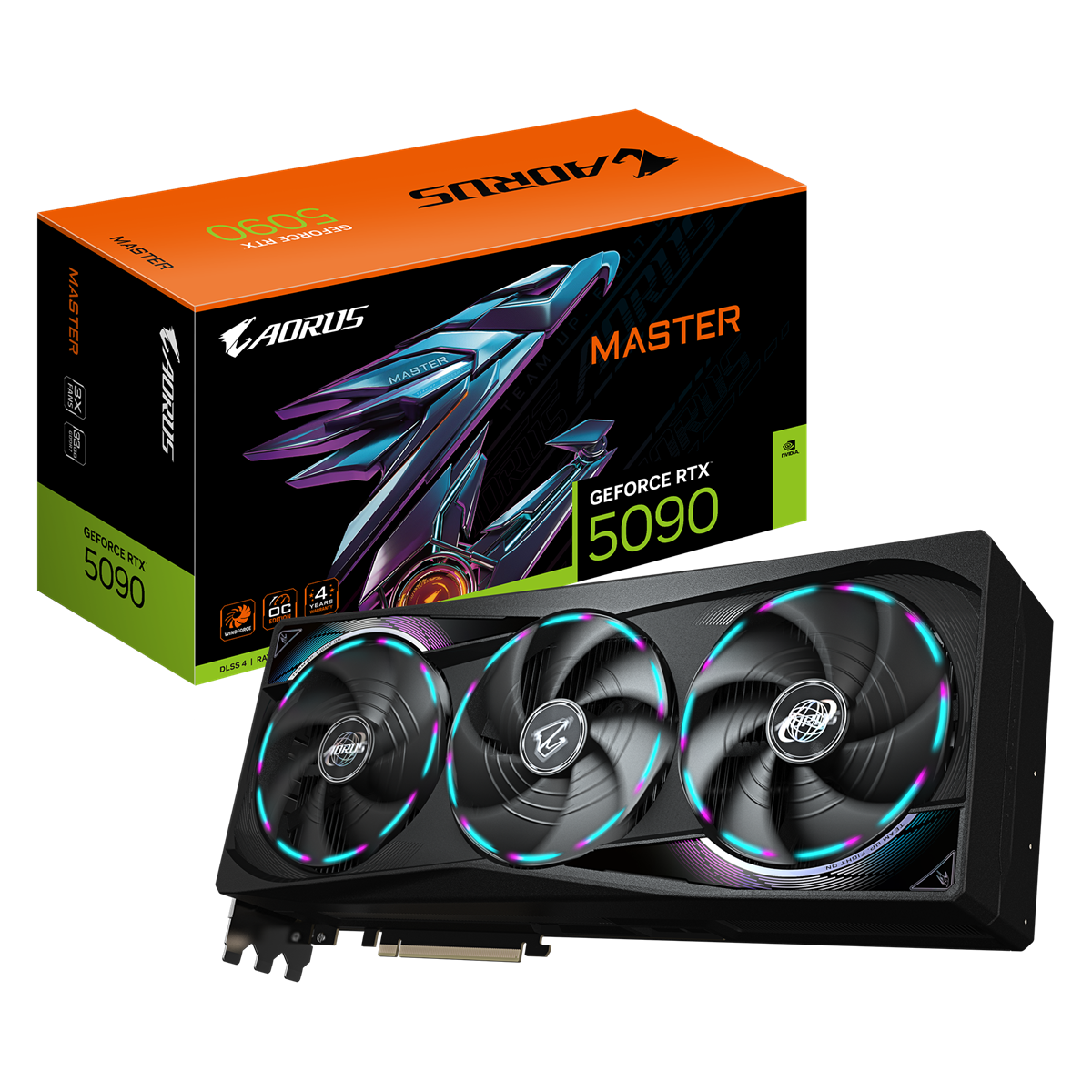 Gigabyte Aorus GeForce RTX 5090 Master 32G, 32768 MB GDDR7