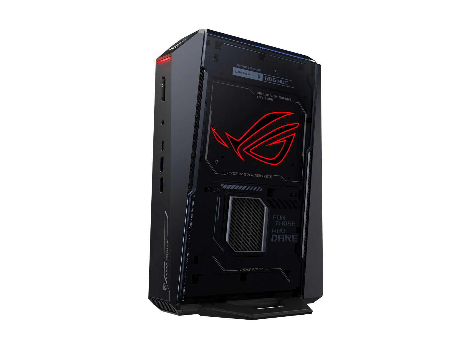 ASUS ROG NUC (2025) -järjestelmä RNUC15JNK9X28AA2 (Core U9 275HX, RTX 5080, 32 Gt, 2 Tt, WiFi7, Win 11 Home)