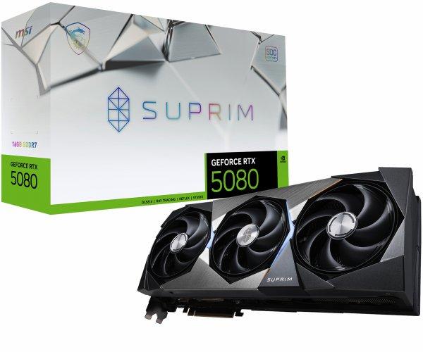 MSI GeForce RTX 5080 16G Suprim SOC, 16384 MB GDDR7
