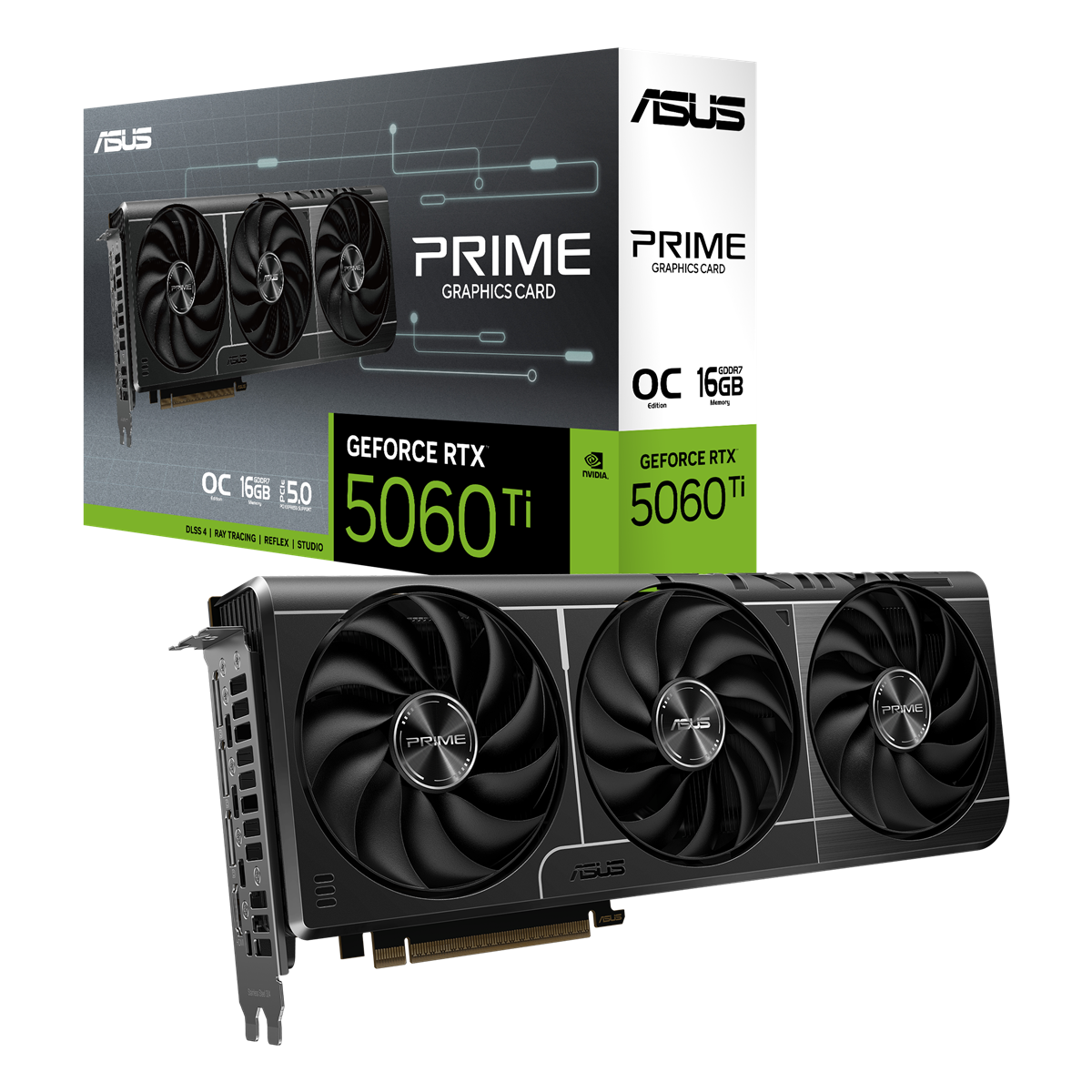 ASUS Prime GeForce RTX 5060 Ti OC Edition, 16GB GDDR7