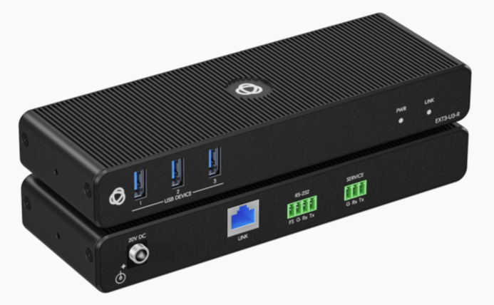 Kramer EXT3-U3-R USB3.2 Gen1 Extender Receiver unit devices side USB 3.2 Gen 1 HDBaseT 2.0 Mottagare Rx Max 100m