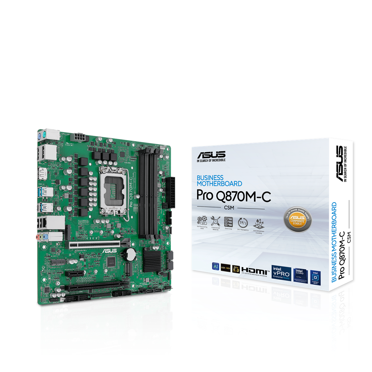 ASUS PRO Q870M-C-CSM LGA 1851 (Socket V1) micro ATX