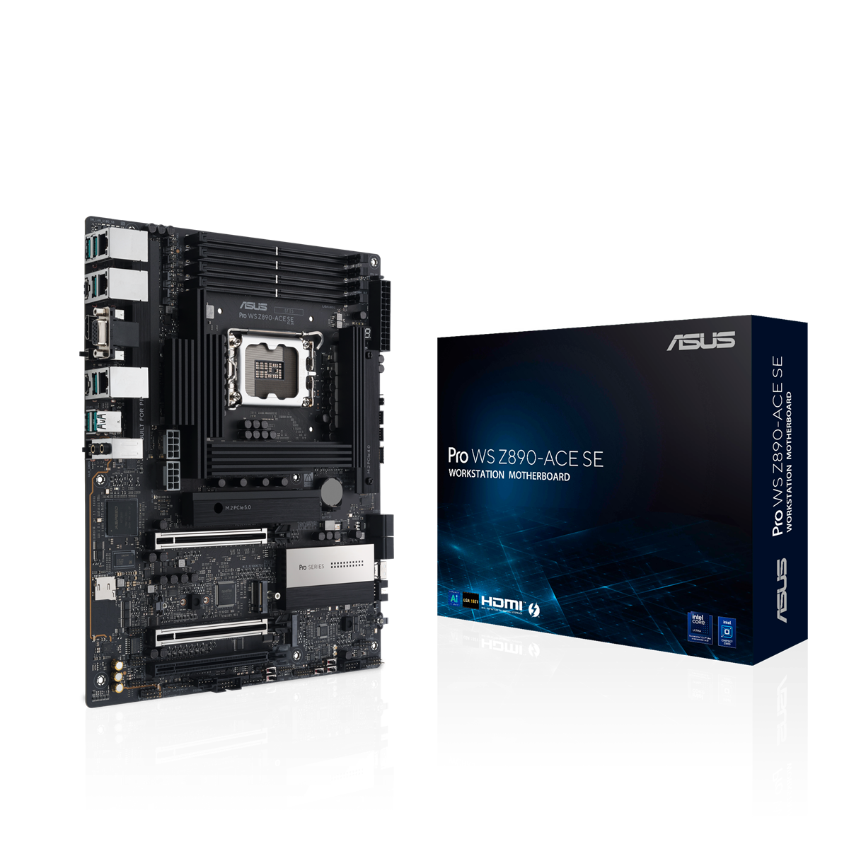 ASUS PRO WS Z890-ACE SE LGA1851 ATX MB DDR5 Thunderbolt 4 Type-C ports 4xM.2