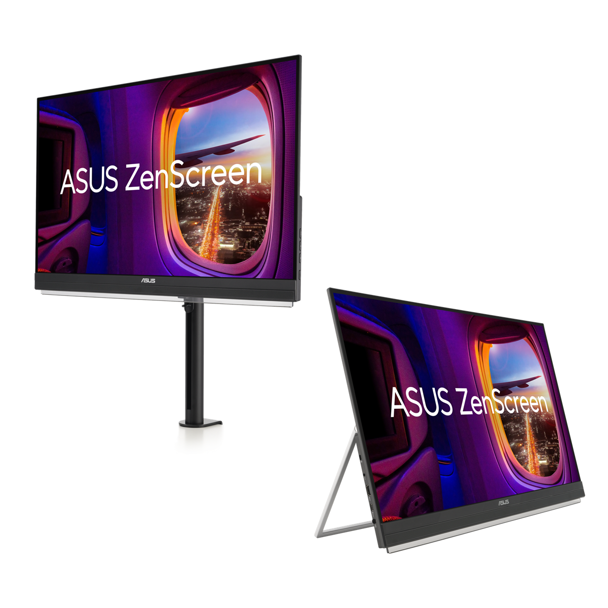 LCD ASUS 27 MB27ACF ZenScreen kantokahva/tukijalusta 2560x1440p IPS 100Hz USB-C C-kiinnike, kaiuttimet