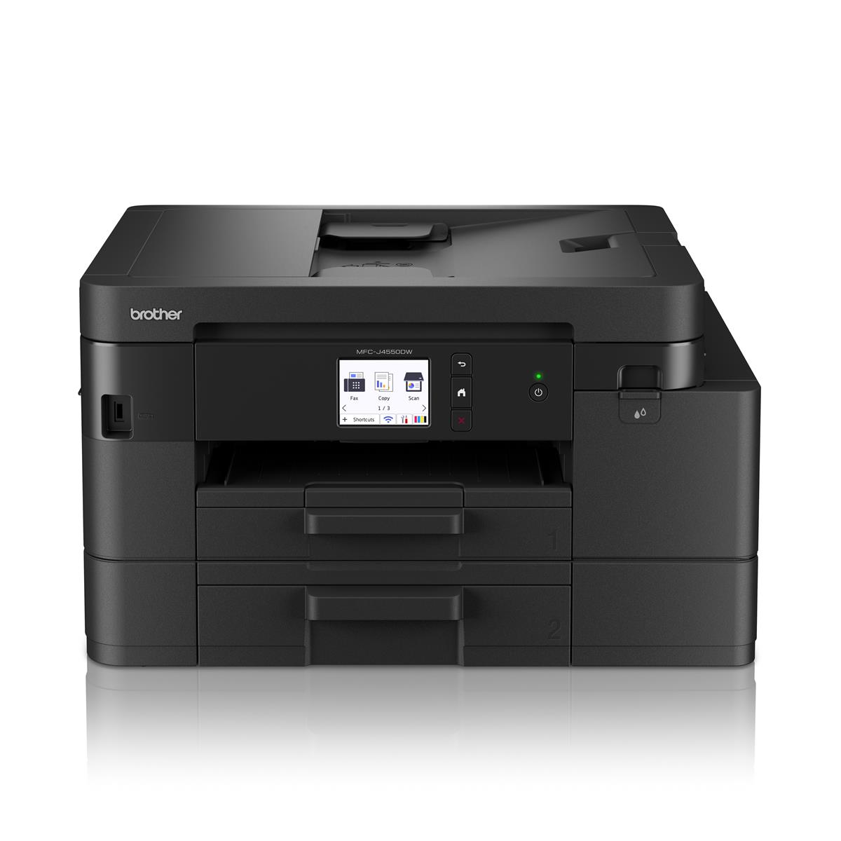 Brother MFC-J4550DW Compact all-in-one wireless business ink printer with ADF and two paper trays