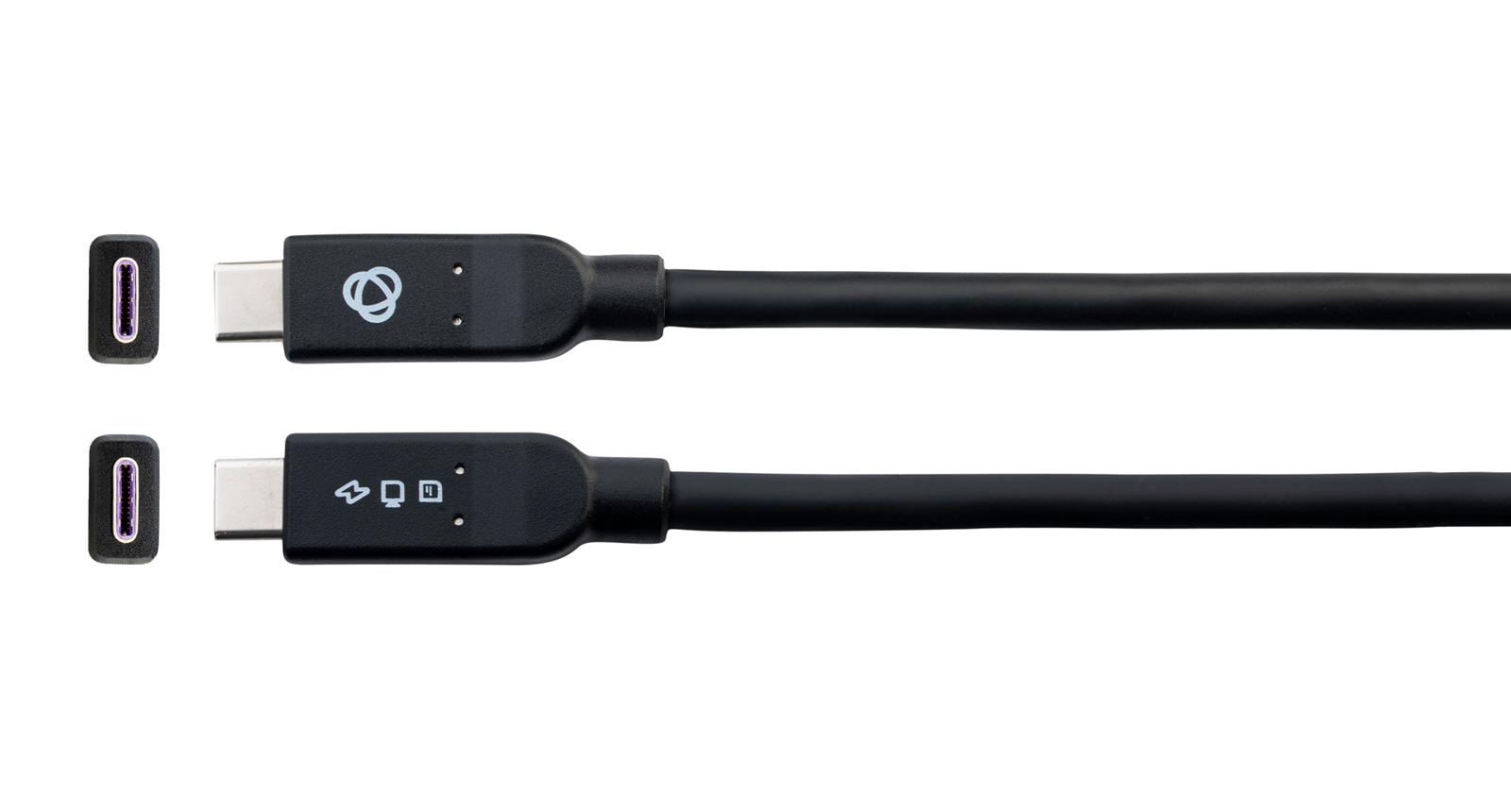 Kramer C-U32MFF Passive, Full-featured USB-C Cable, DP Alt Mode, 100W PD USB-C - USB-C 3.2 Gen 2 4,6m musta