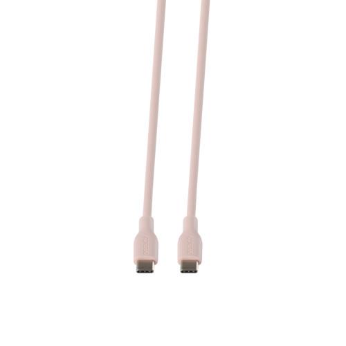 USB-C - C USB2.0 SPR Cable, silicone, 1,5m, Pink