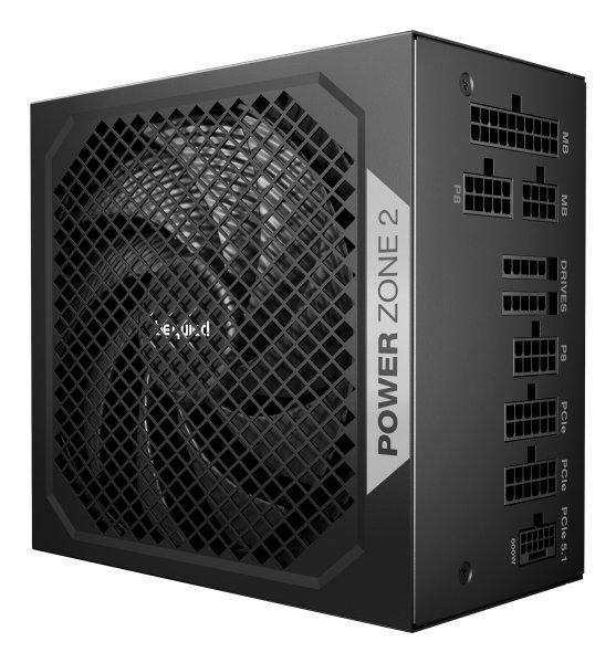 be quiet! Power Zone 2 80 PLUS Platinum, ATX 3.1, PCIe 5.1 - 1.000 Watt, musta