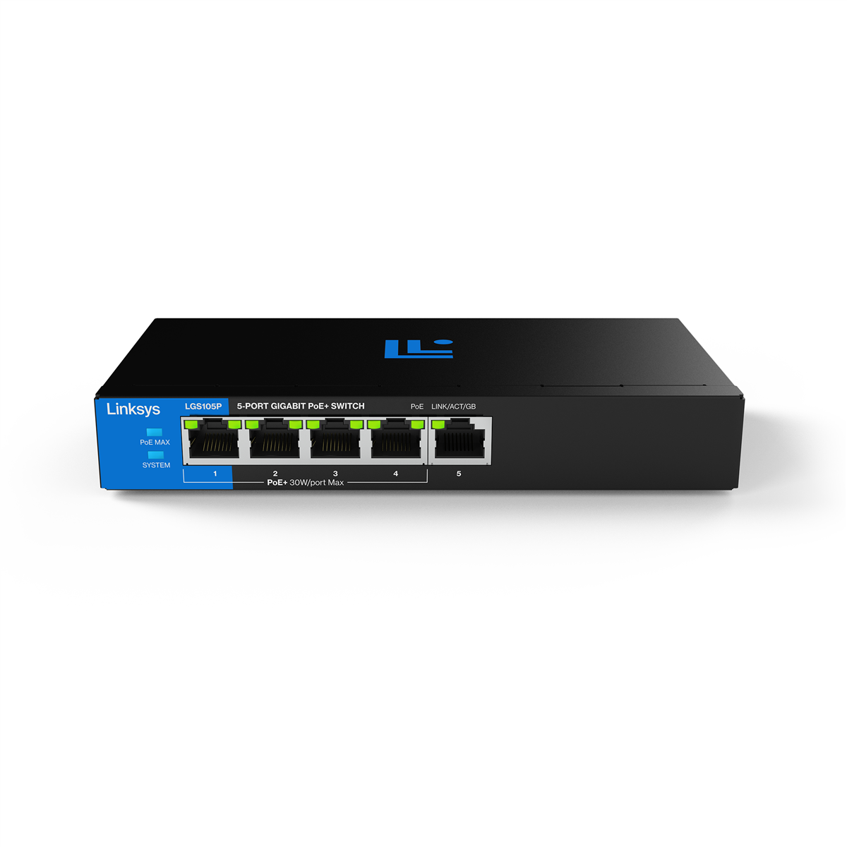 Linksys | LGS105P-KE | Unmanaged Switch | 5x Port | 1Gbit/s | 60W PoE