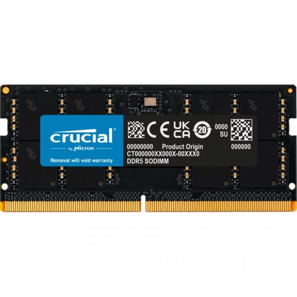 Crucial DDR5 SDRAM 64GB 2800MHz CL46 On-die ECC SO DIMM 262-PIN