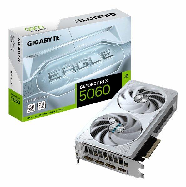 Gigabyte RTX 5060 EAGLE OC ICE 8G 8GB, 512 M x32 GDDR7