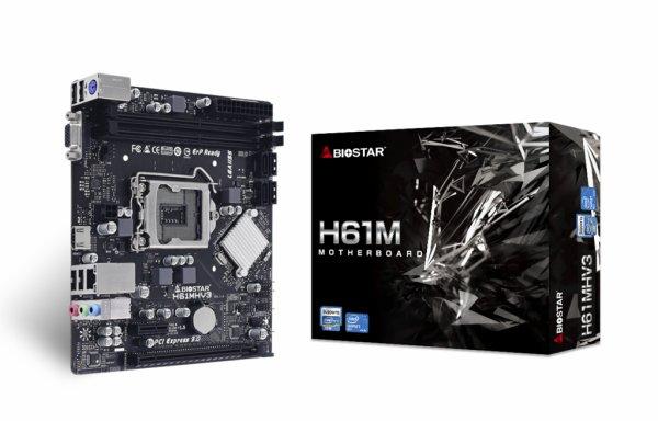 Biostar H61MHV3 Micro-ATX LGA1155 Intel H61 Express