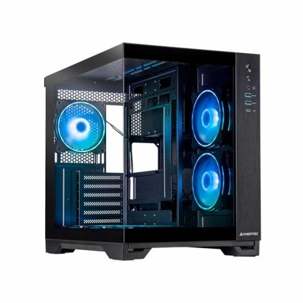 Chieftec Visio GM-30B-TG-OP (musta, Tempered Glass x 2)